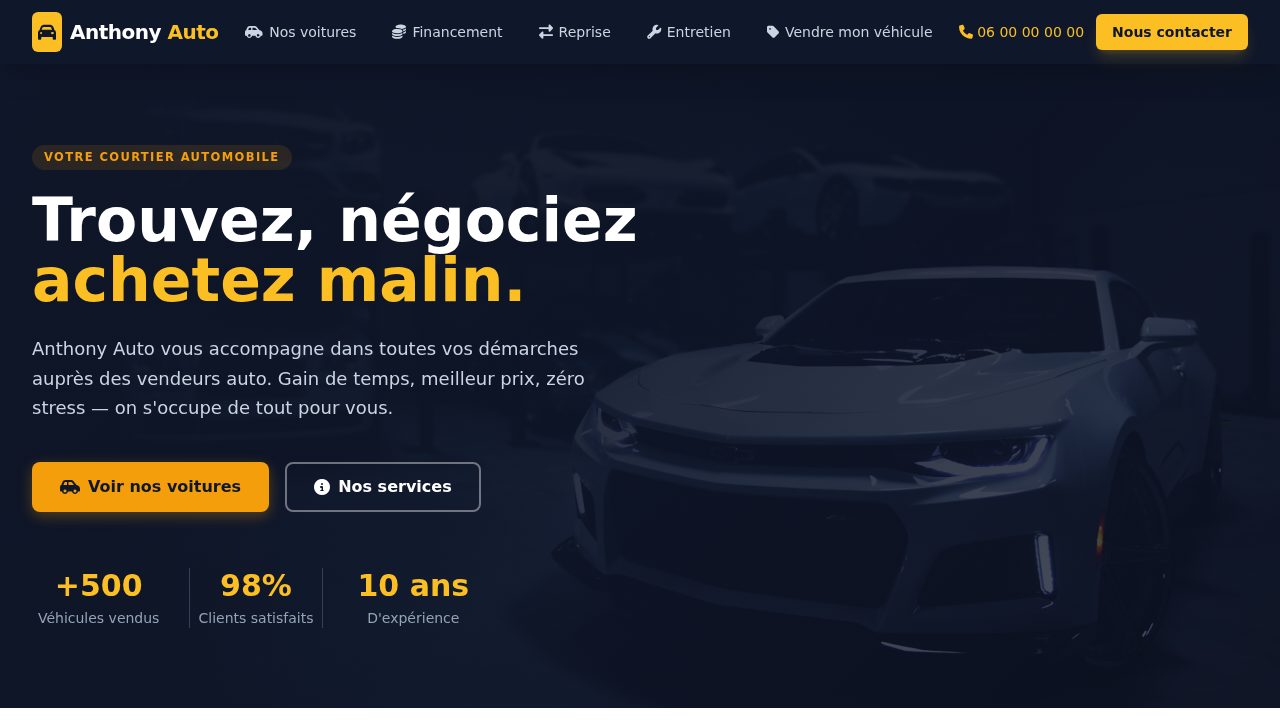 Site vitrine Anthony Auto